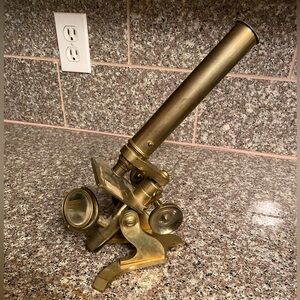 Antique Brass Microscope R&J Beck